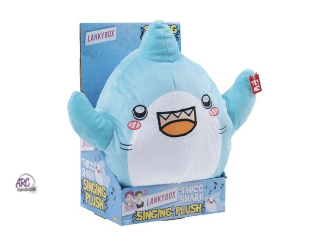Lot 56-614030 - New Lankybox Thicc Shark Singing Plush Toy