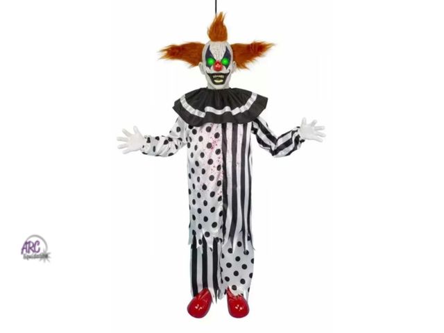 Lot 56-766223 - NEW 4.4Ft Shaking Clown Motion Activated Animated Halloween Decoration with lights and Sound