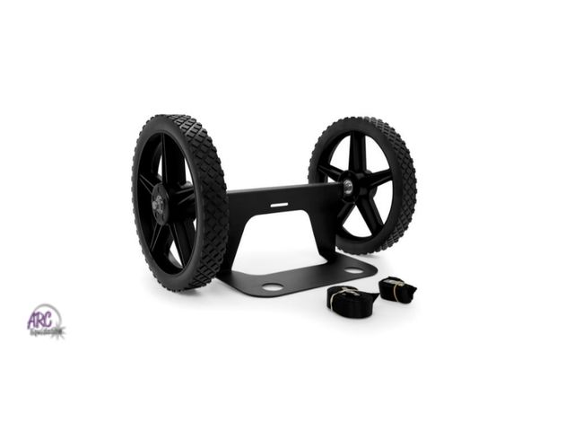 Lot 56-392313 - New,Camco Cooler Cart Kit - 200-Pound Weight Capacity - Steel Frame, Black