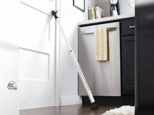 Lot 56-769010 - New Master Lock Door Bar Dual Function Security: Metal Safety Bar for Door