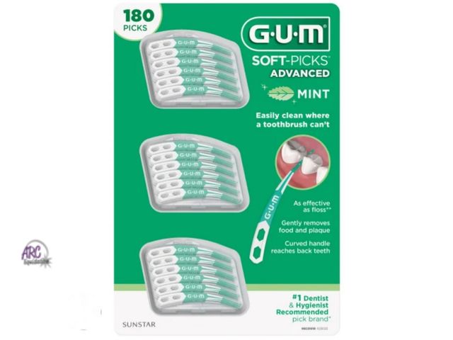 Lot 56-539717 - NEW-TORN PACKAGE-GUM soft picks-mint-approximately 180 picks
