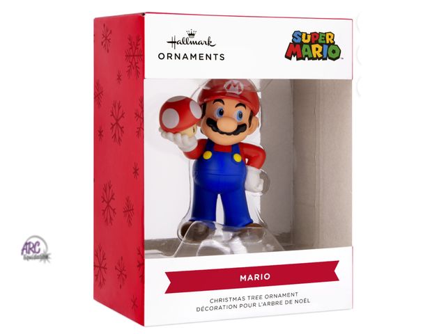 Lot 56-317930 - New, Hallmark Nintendo Super Mario with Super Mushroom Christmas Ornament, 1 Count