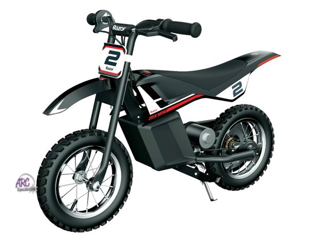 Lot 56-650952 - lightly Used Tested &amp; Works - Razor Dirt Rocket MX125 - Black, 12V Electric-Powered Miniature Di...