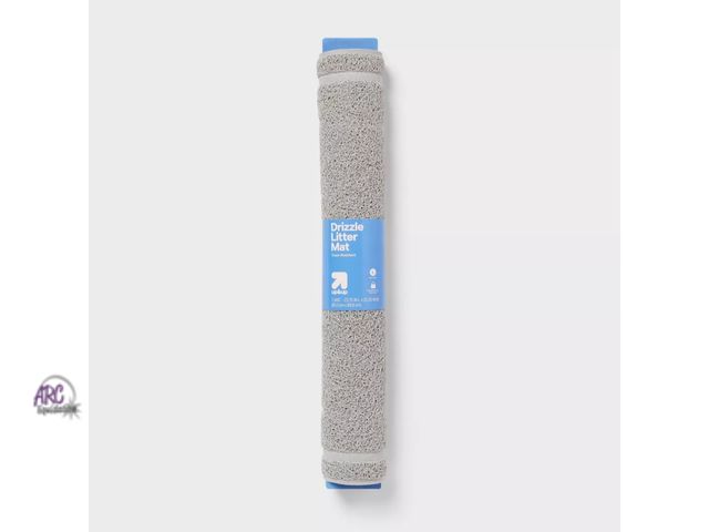 Lot 56-487813 - NEW-Cat Litter Mat - Gray - L - up&amp;up™-23.75" L x 35.35" W