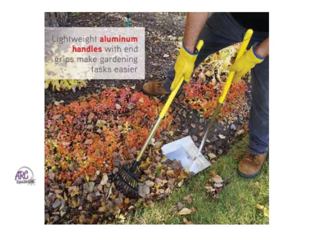 Lot 56-455261 - New - Bent Scoop (See Pic) - 2-Piece Multi-Purpose Scoop and Rake Garden Tool Set