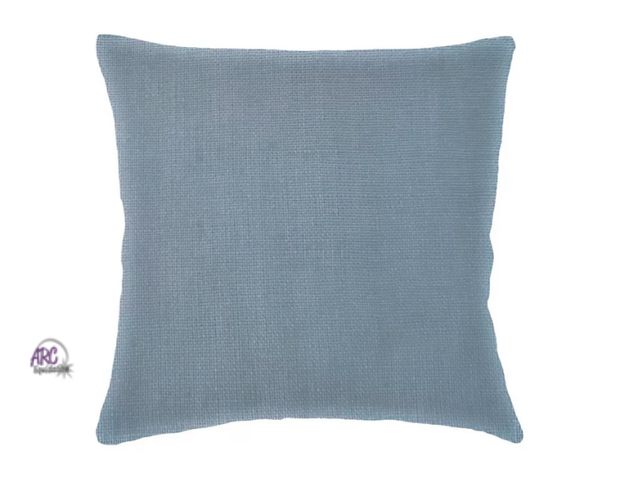 Lot 56-503734 - NEW-20" square pillow-fabric light blue/white