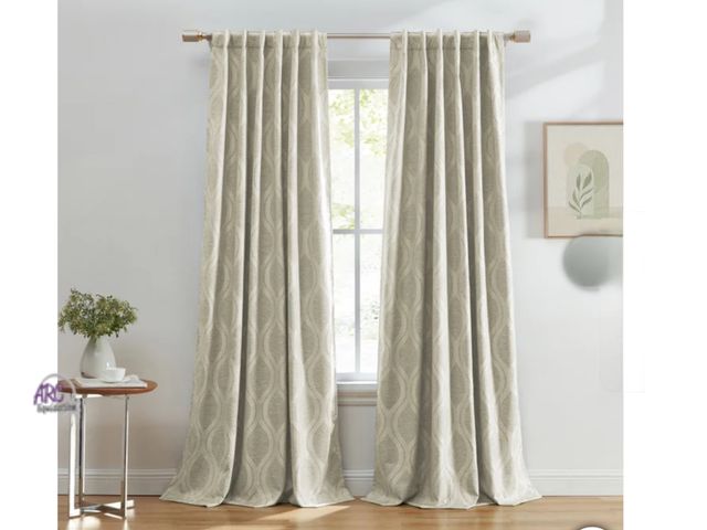 Lot 56-330951 - New in package set of 2 panels color Gray 
Silk Home Mitchell Blackout Curtains 
52”x 84”