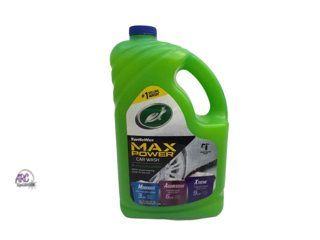 Lot 56-206757 - New - TurtleWax M.A.X Power Car Wash 3 Levels Of Cleaning Moderate 3oz, Aggressive 6oz, Xztreme 9oz....