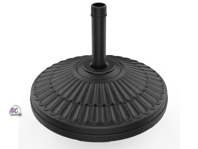 Lot 56-609560 - Used In box - 80 lbs. HDPE Round Patio Umbrella Base Free Standing Heavy Duty Base Water and Sand in...