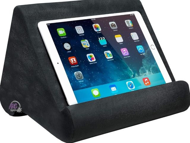 Lot 56-890421 - NEW - Pillow Pad Multi Angle Cushioned Tablet and iPad Stand - Black -  As Seen on TV-IPAD NOT INCLU...