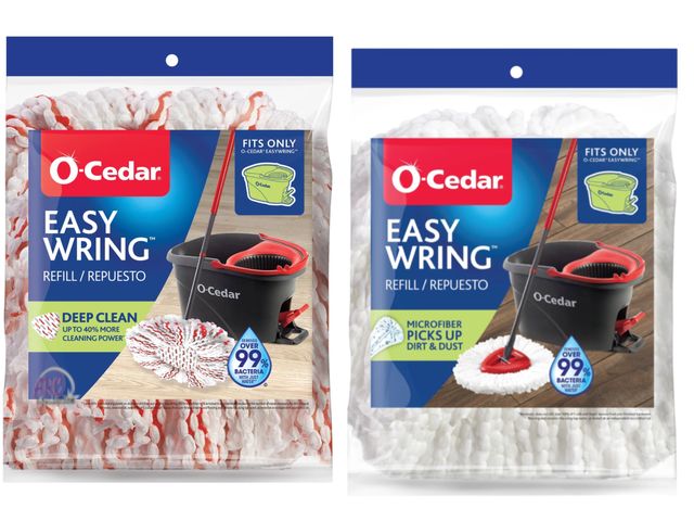 Lot 56-268027 - NEW Lot Of 4 Cedar EasyWring Deep Clean and Microfiber Mop Head Refills