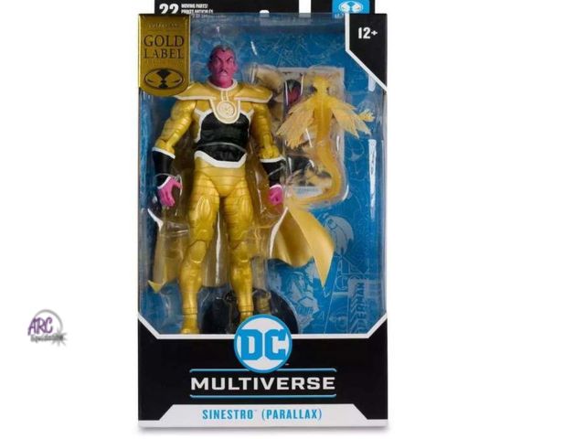 Lot 56-320630 - New, DC Multiverse Gold Label Collection Sinestro Exclusive Action Figure
