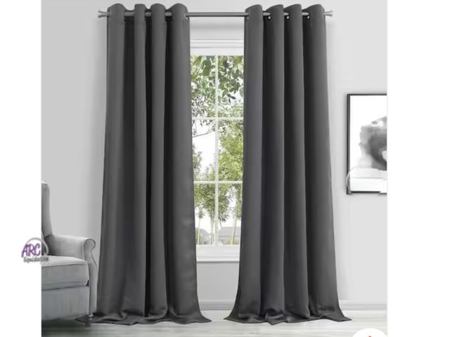 Lot 56-369464 - New Silk Home Velvet total blackout panel pair
Color Grey 52”X 84”