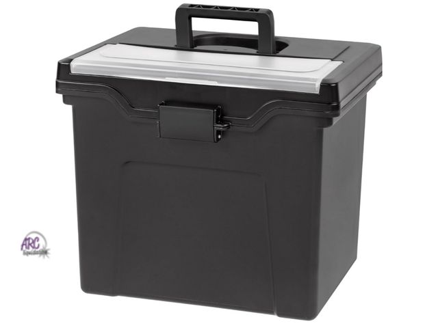 Lot 56-872917 - New - Plastic File Folder Tote - Black