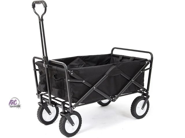 Lot 56-558718 - NEW-Mac Sports Collapsible Folding Outdoor Utility Wagon, Black 35"X18"