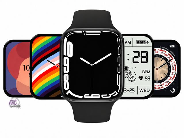 Lot 56-108460 - New Tested and Works - Smartwatch Series 7 Space Aluminium Case 45MM With charger