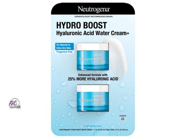 Lot 56-518265 - NEW-Neutrogena Hydro Boost Water Cream, 1.7 fl oz, 2-pack