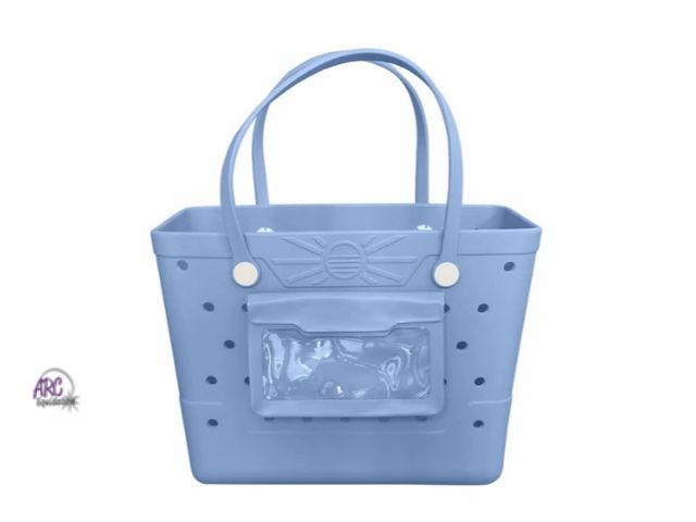 Lot 56-534017 - NEW-BEACHCOMBER BAG-PERIWINKLE COLOR-18" x 14"