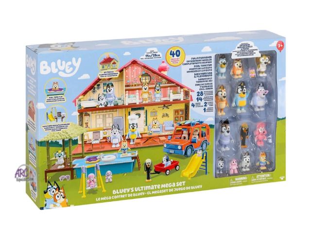 Lot 56-143428 - New Bluey's Ultimate 40+ Piece Mega Toy Set Ages 3+