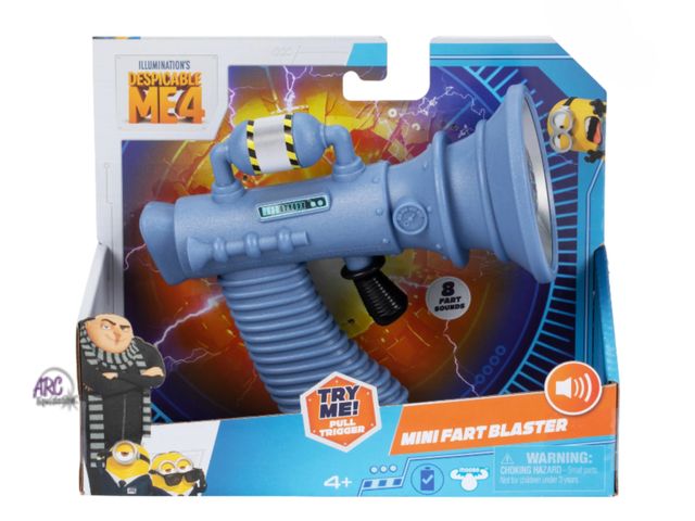 Lot 56-628830 - New Despicable Me 4 SFX Mini Fart Blaster,8 Different Silly Fart Noises Ages 4+, Indoor and Outdoor ...