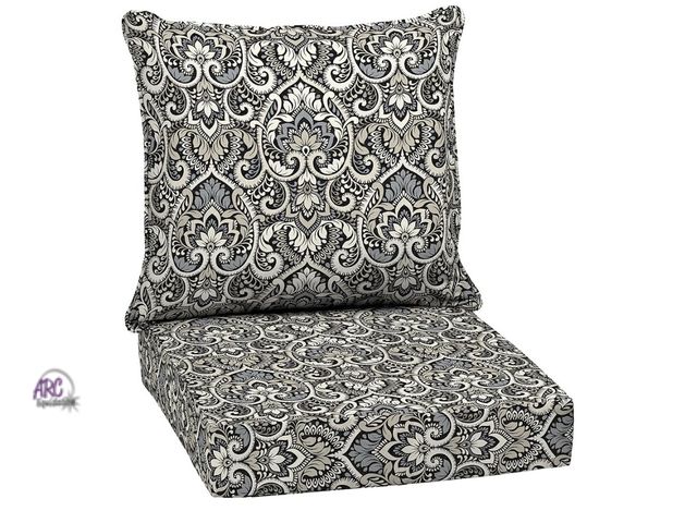 Lot 56-263050 - New Arden Outdoor Deep Seat Cushion Set, 24 in x 24 in, Weather-Proof, Rain-Proof, Fade Resistant Pa...