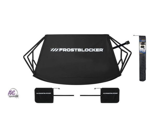 Lot 56-169114 - New Frost Blocker Delk Windshield and Mirror Cover and Safety Straps