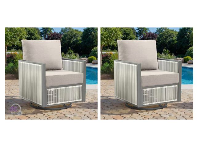 Lot 56-118760 - New Carolina 24 in. x 24 in. x 6 in. Olefin 4-Piece Deep Seating Outdoor Lounge Chair Sofa Cushion i...