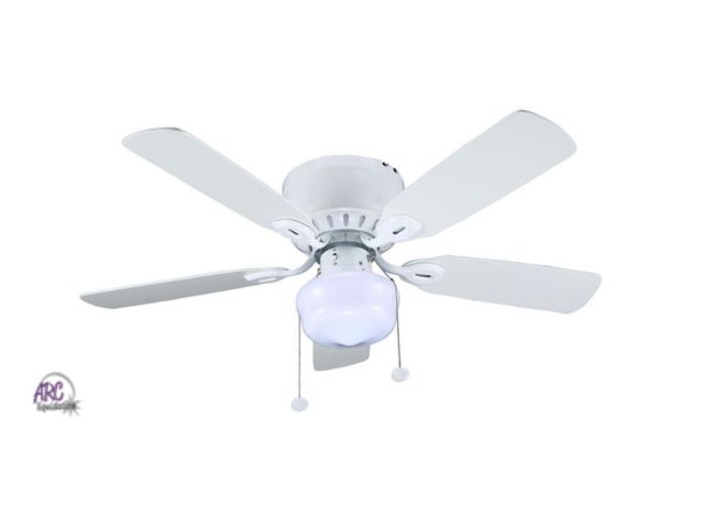 Lot 56-154012 - New in Box Kennesaw 42” White Traditional LED Ceiling Fan with Light Kit