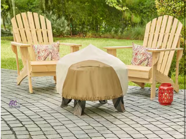 Lot 56-346962 - New in box Hampton Bay 30 in. Round Outdoor Patio
Fire Pit Cover