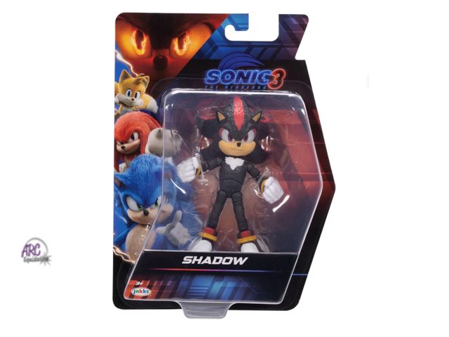 Lot 56-313830 - New, Sonic The Hedgehog 3 Movie 5 inch Shadow Action Figure 22 Points of Articulation