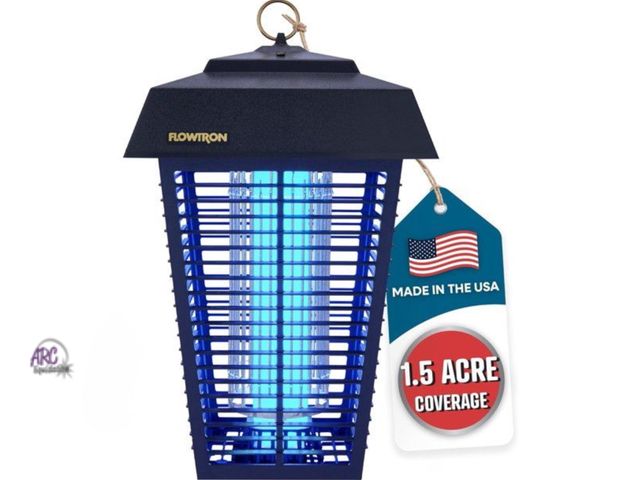 Lot 56-597599 - NEW-Flowtron Bug Zapper, Mosquito Zapper with 1-1/2 Acre of Coverage, 80W Bulb &amp; 5600V Killing G...