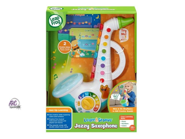 Lot 56-366434 - NEW LeapFrog Learn &amp; Groove Jazzy Saxophone with Accessories, Baby and Toddler Toys