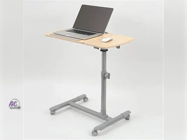 Lot 56-594898 - NEW-with Castors Mobile Computer Desk Height-Adjustable Adjustable Angle Suitable for Bedroom and Li...
