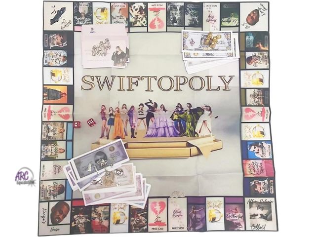 Lot 56-539430 - NEW-SWIFTOPOLY game with 20" cloth board
