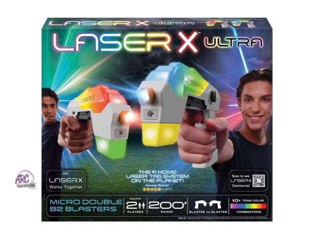 Lot 56-153530 - New Laser X Ultra Micro Double B2 Blasters - Laser Tag 10 Team Colors