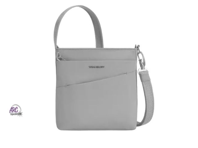 Lot 56-119860 - New Travelon Anti-Theft Glacier Roam Small Crossbody Tote Bag (Size Medium)