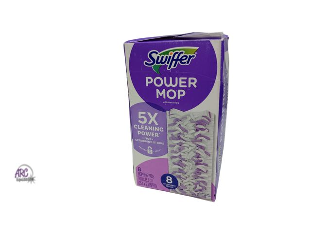 Lot 56-451260 - New Open Box - Power Mop Mopping Pad Refills (8-Count)