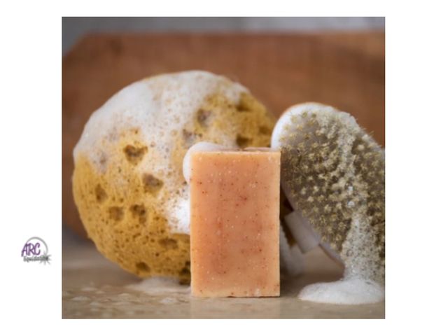 Lot 56-458561 - New Package - 2 Count of 4-pack - Tangerine &amp; Turmeric - Mama Mia's Glow Organic Bar Soap