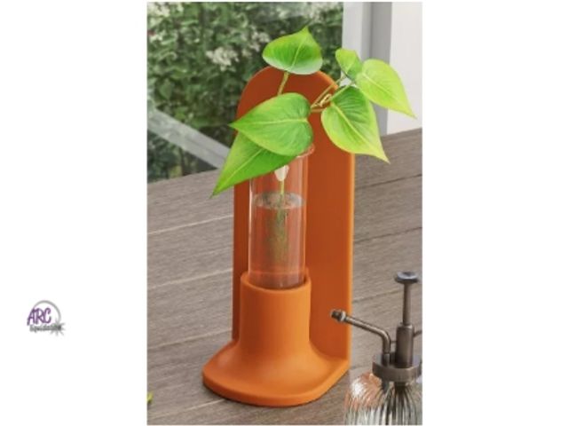 Lot 56-745549 - New Terracotta Glass Terrarium with Tall Back - Threshold