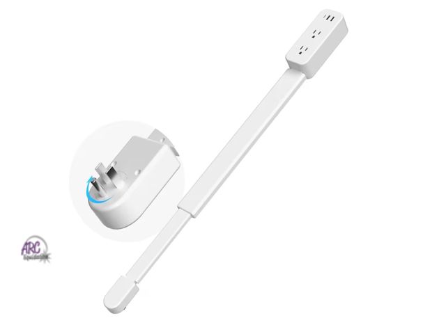 Lot 56-321950 - New in box Electrical Outlet Extender Long Stick with 180° Swivel | Extends 23-35 in for Hard-to-Rea...