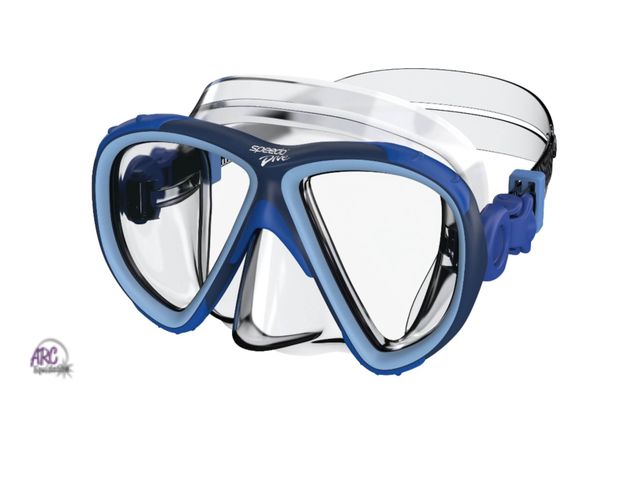 Lot 56-120160 - New Speedo Adult Dive Explorer Swim
Mask - Riviera Navy/Clear