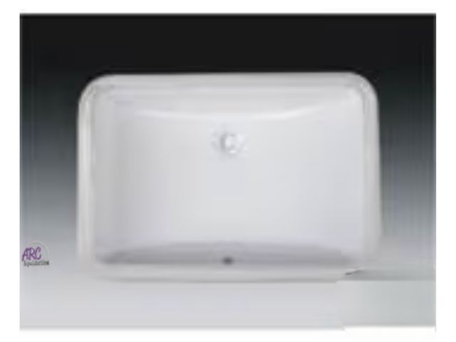 Lot 56-308558 - New in box 12”W X 18” L X 7” D Ceramic Bathroom Sink Color white