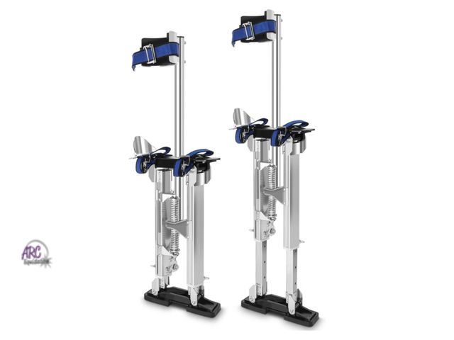 Lot 56-654152 - New open box - GCCSJ 15''-23'' Drywall Stilts for Adults Adjustable Heights Aluminum Stilt for Sheet...