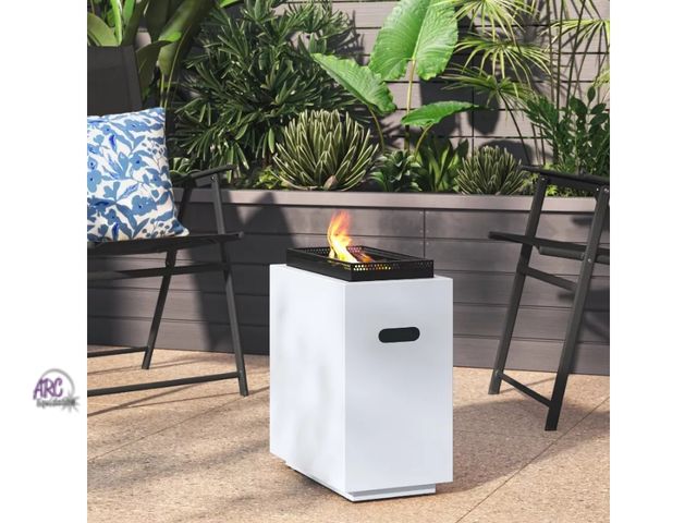 Lot 56-779511 - New in box. Outdoor gas fire pit .1lb Propane/Liquid Petroleum Gas Rectangular Fire Pit