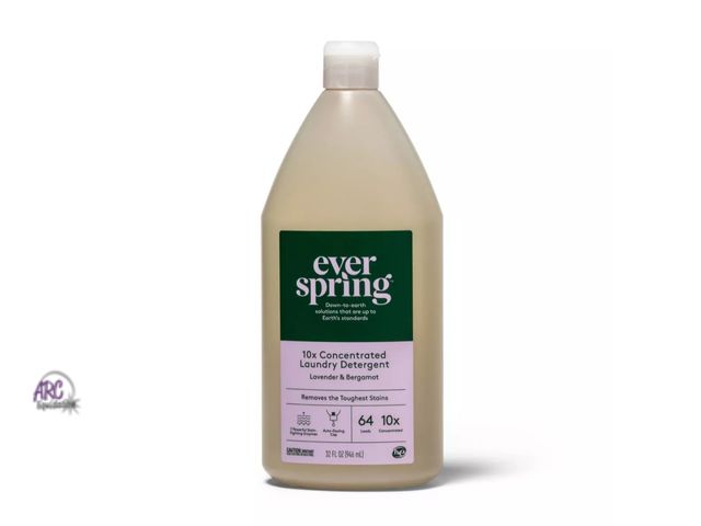 Lot 56-488013 - NEW-Ultra-Concentrated Laundry Detergent - Lavender &amp; Bergamot - 32 fl oz - Everspring™