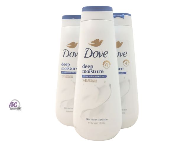 Lot 56-728517 - New, 3 Pack, Dove Deep Moisturizer 24hr Lotion, 23 FL oz each bottle