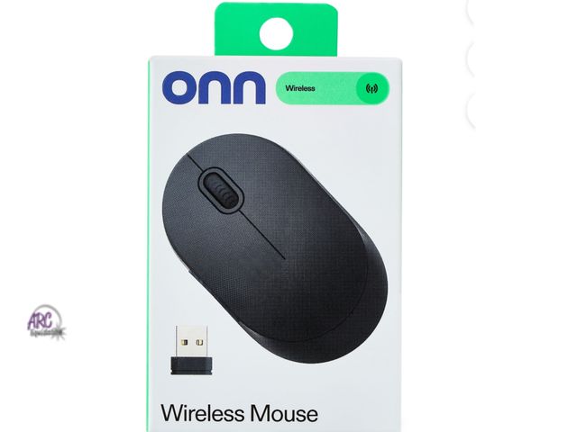 Lot 56-359824 - New, ONN wireless mouse included wireless mouse, USB nano receiver, 2AAA batteries