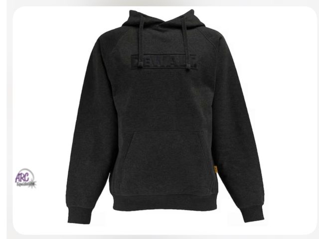 Lot 56-385330 - New, New DEWALT Men's Grey
Cotton/Polyester Water
Resistant Hooded Sweatshirt, size XL