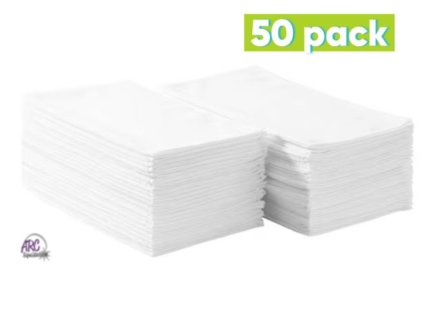 Lot 56-502364 - NEW VEVOR 50 Pack White Microfiber Cleaning Cloths, 12 x 12 in. Soft and Durable Towels, Lint-Free a...