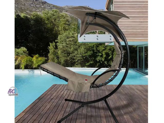 Lot 56-150364 - New 88 in. x 27 in. Outdoor Hanging Lounge Chair REPLACEMENT CUSHION COVER Umbrella Fabric for Chais...